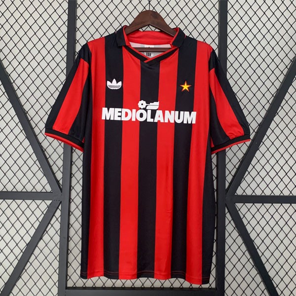 Tailandia Camiseta AC Milan Primera Equipación Retro 1990 1991